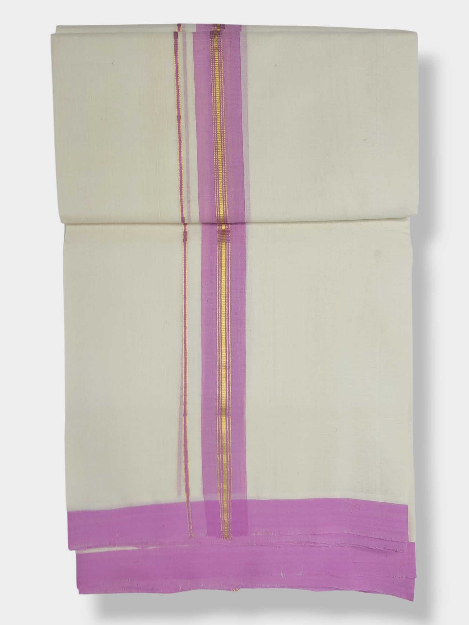 Kerala Balaramapuram Pure Cotton Handloom Mundu/Dhoti