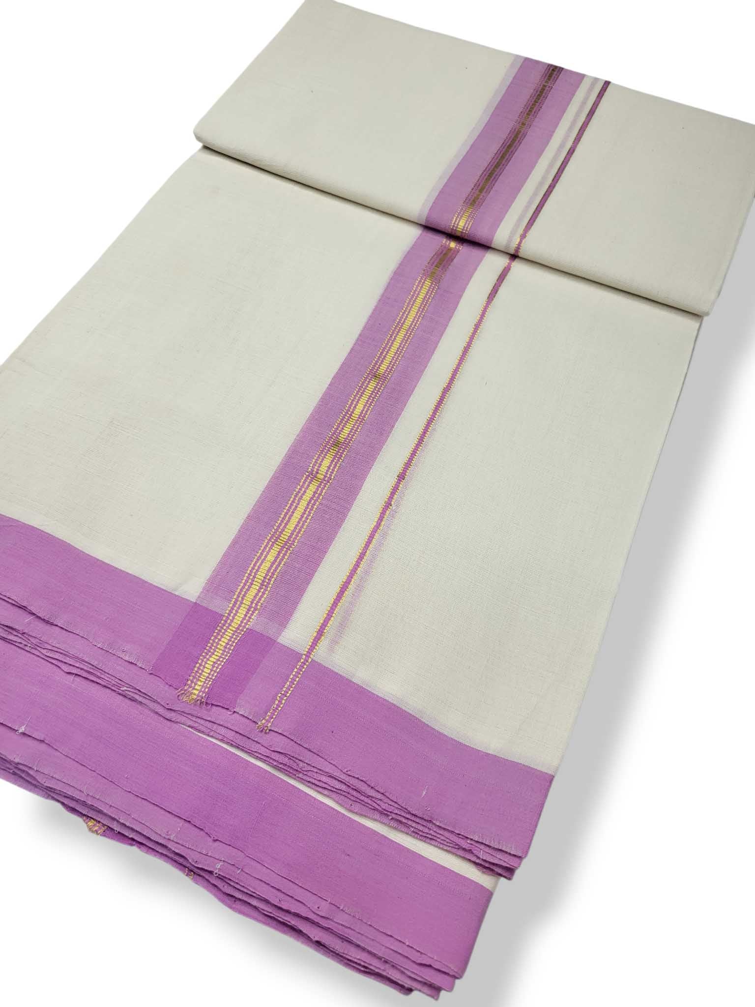 Kerala Balaramapuram Pure Cotton Handloom Mundu/Dhoti