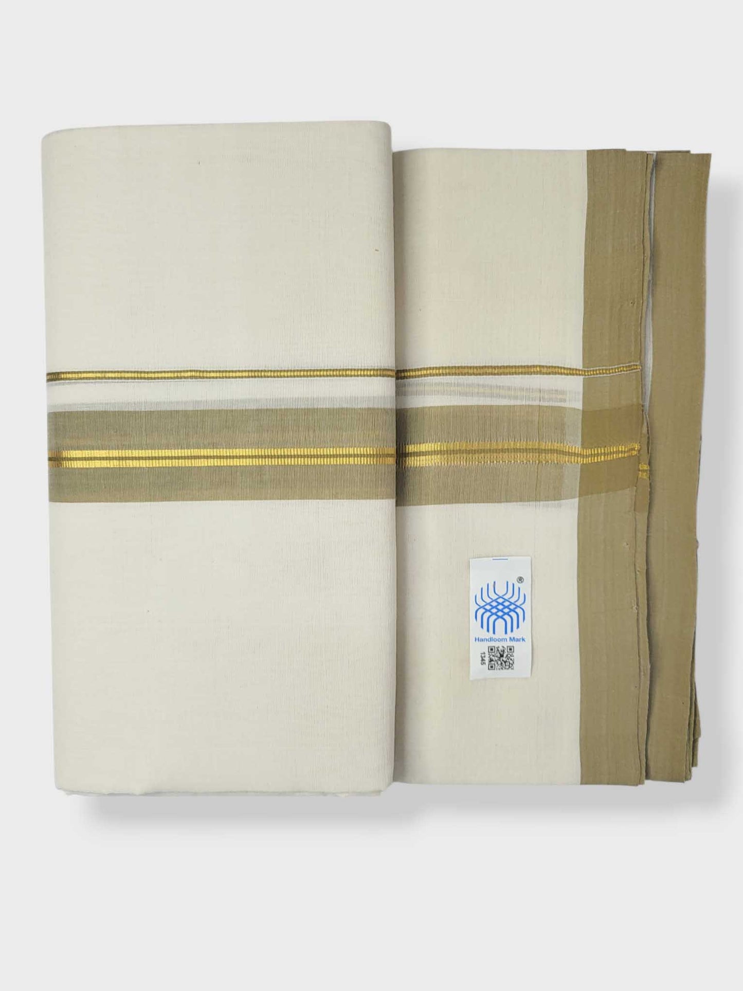 Kerala Balaramapuram Pure Cotton Handloom Mundu/Dhoti