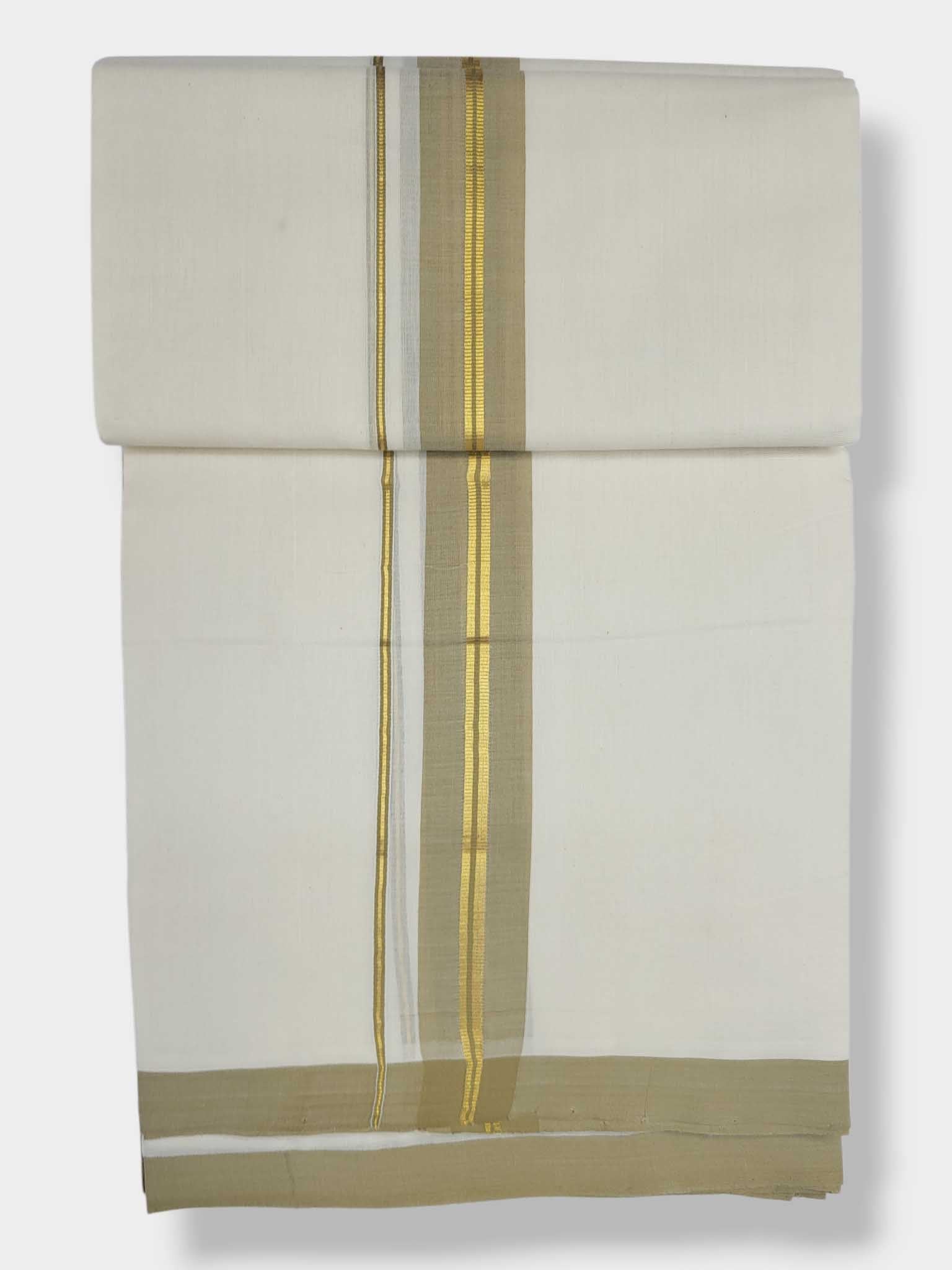 Kerala Balaramapuram Pure Cotton Handloom Mundu/Dhoti