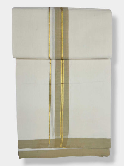 Kerala Balaramapuram Pure Cotton Handloom Mundu/Dhoti