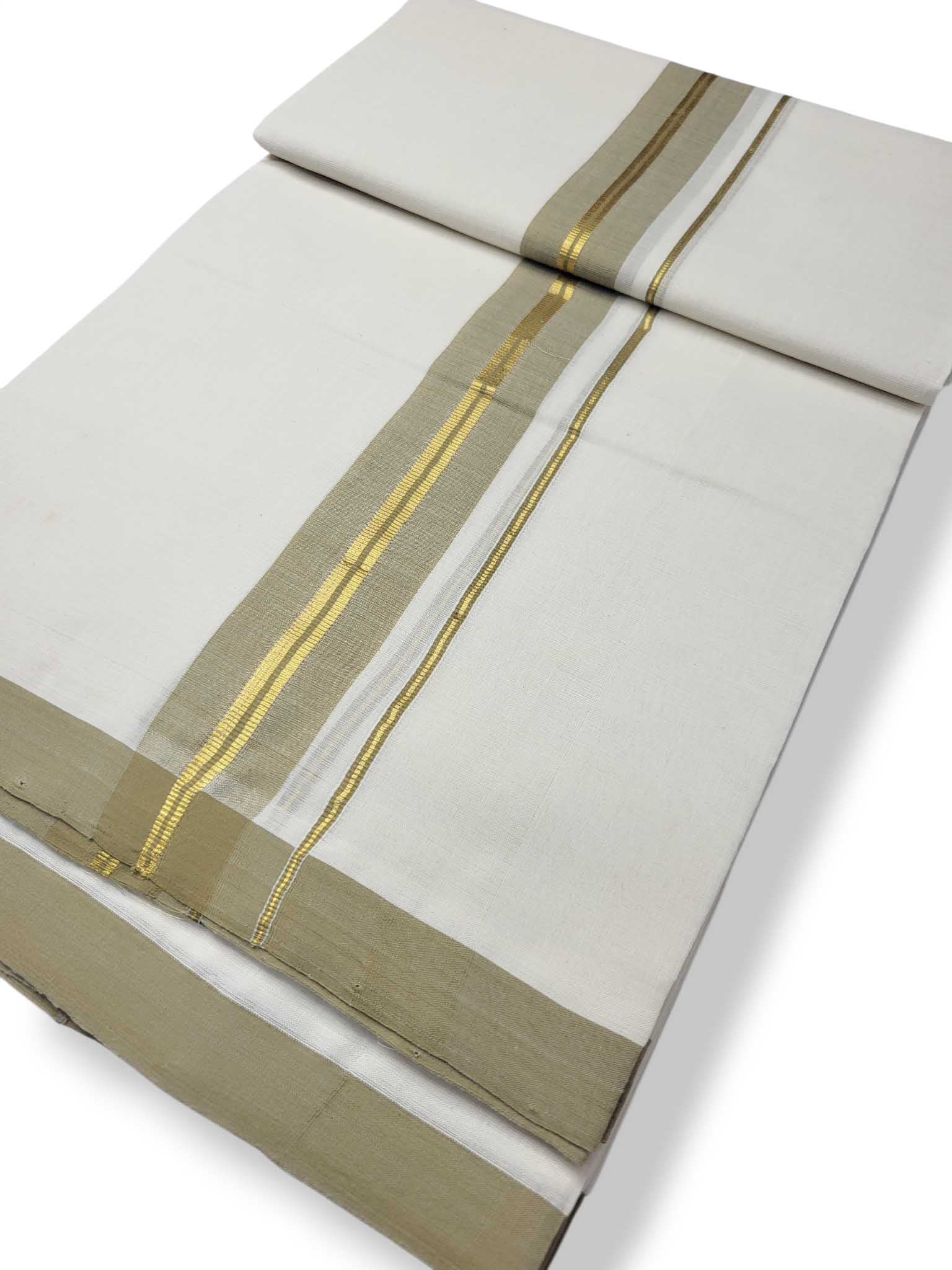 Kerala Balaramapuram Pure Cotton Handloom Mundu/Dhoti