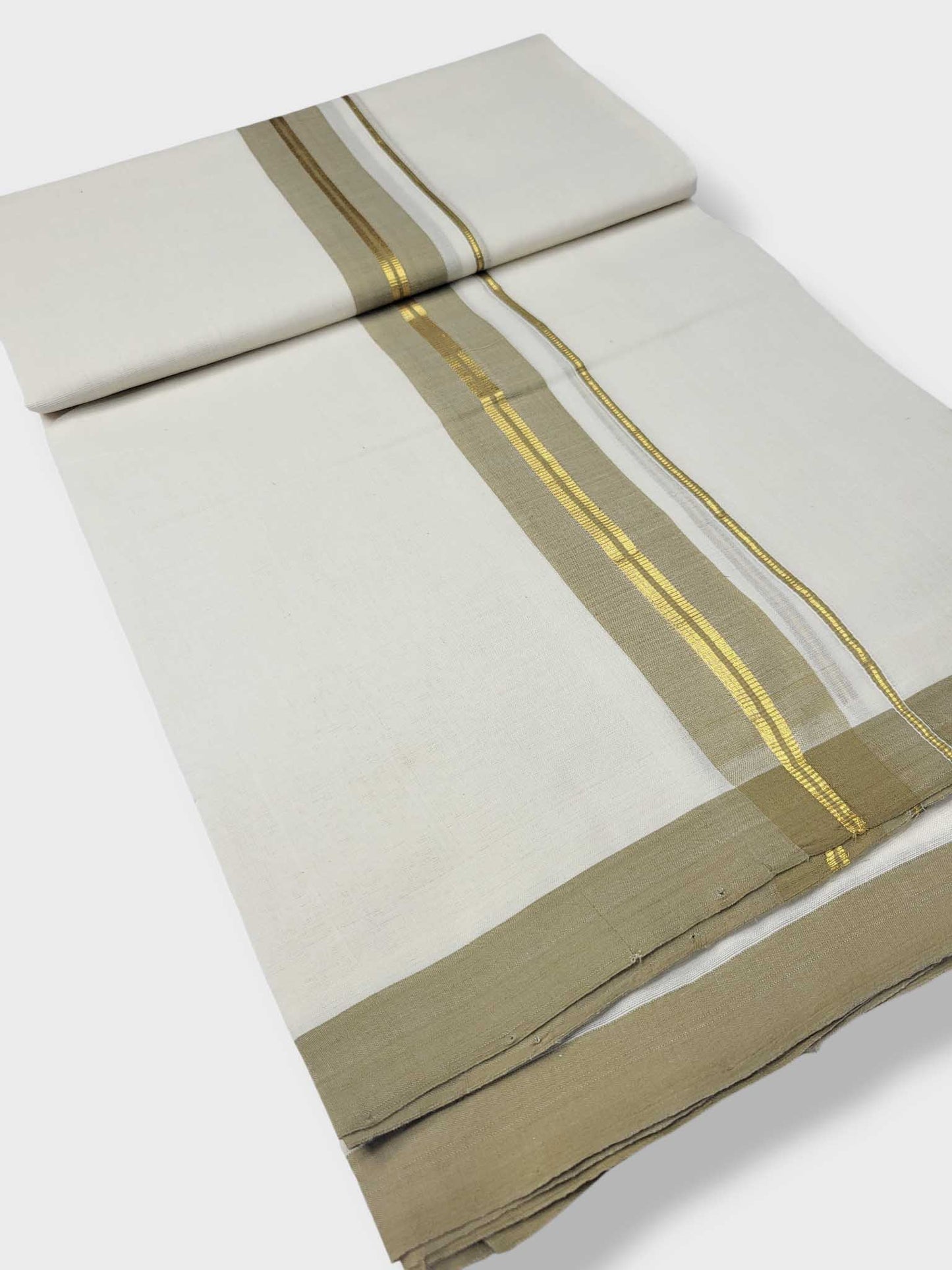 Kerala Balaramapuram Pure Cotton Handloom Mundu/Dhoti