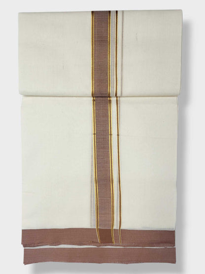 Kerala Balaramapuram Pure Cotton Handloom Mundu/Dhoti