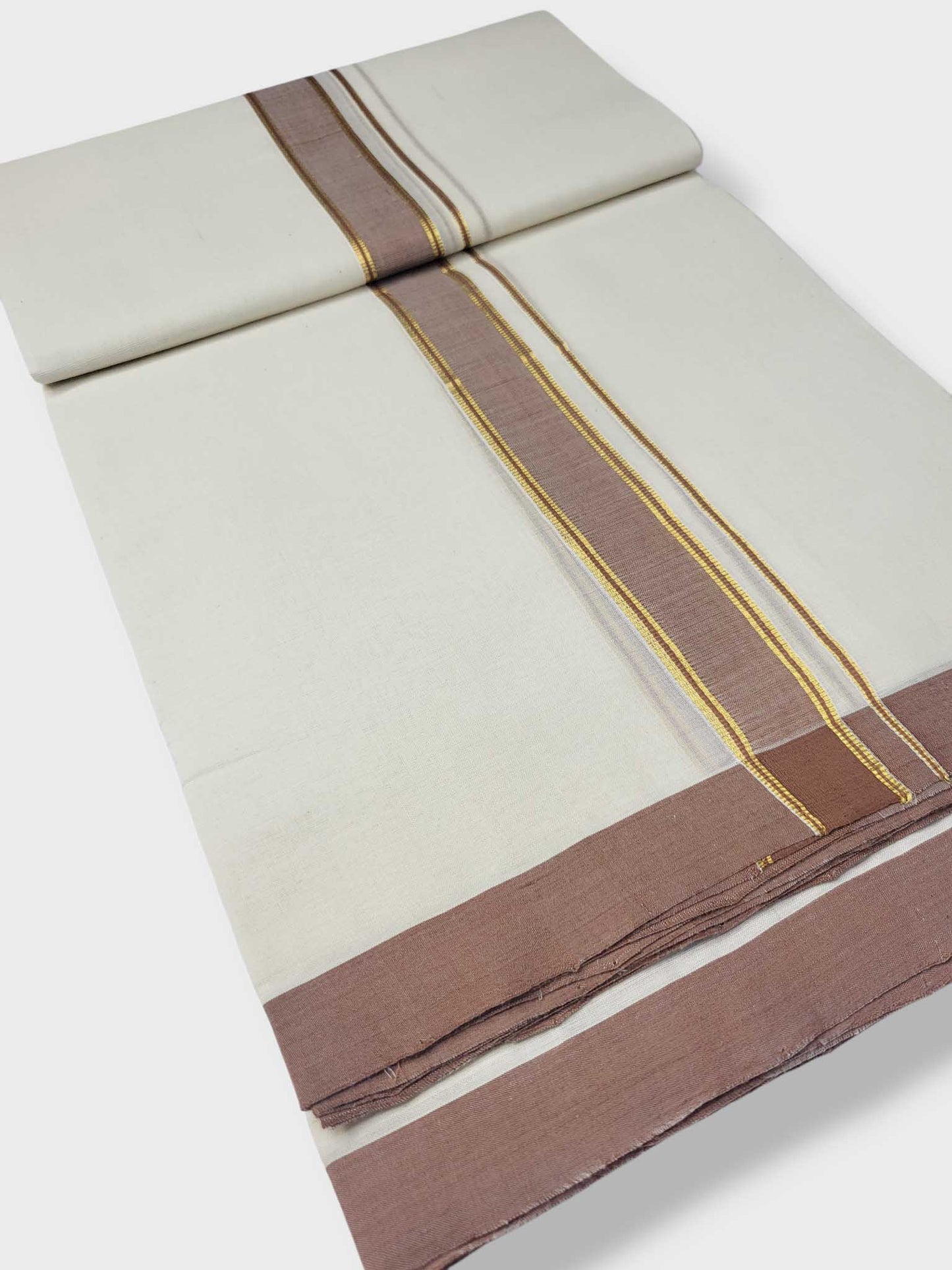 Kerala Balaramapuram Pure Cotton Handloom Mundu/Dhoti