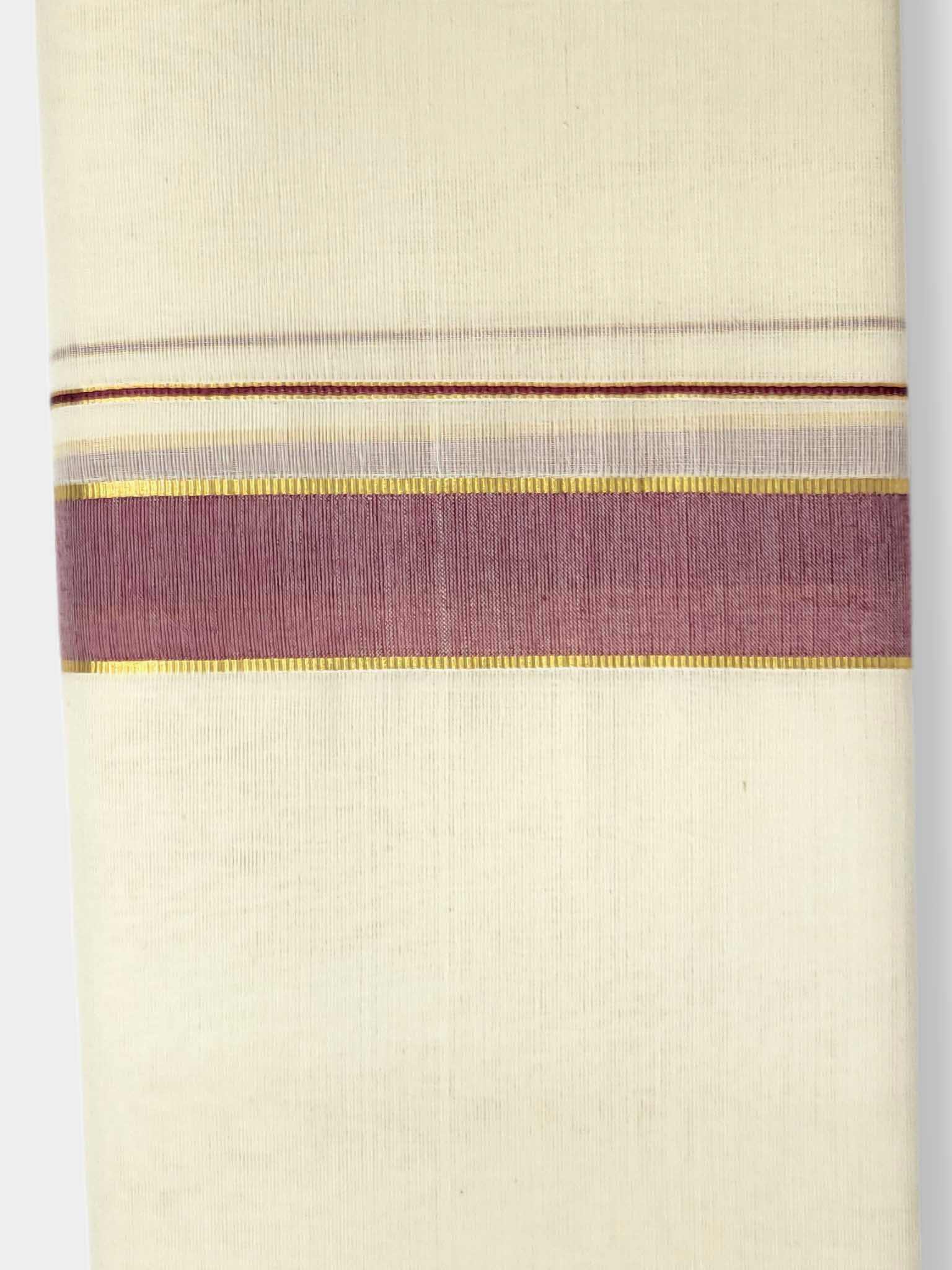 Kerala Balaramapuram Pure Cotton Handloom Mundu/Dhoti