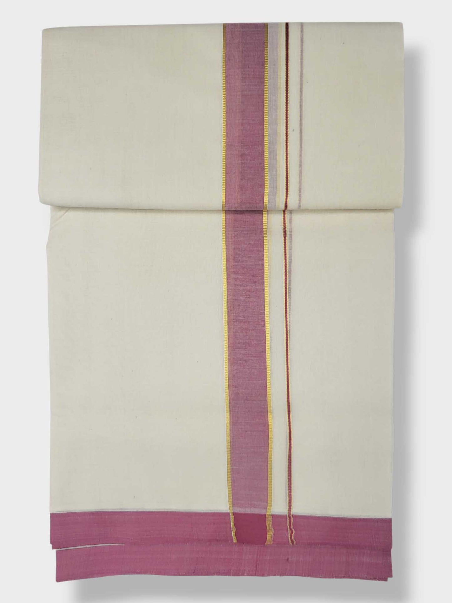 Kerala Balaramapuram Pure Cotton Handloom Mundu/Dhoti
