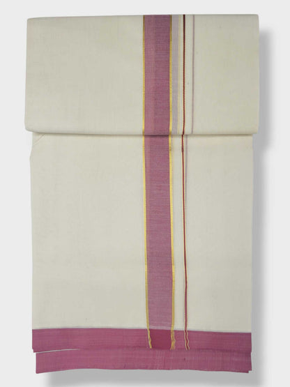Kerala Balaramapuram Pure Cotton Handloom Mundu/Dhoti