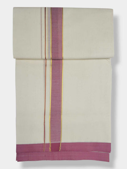 Kerala Balaramapuram Pure Cotton Handloom Mundu/Dhoti