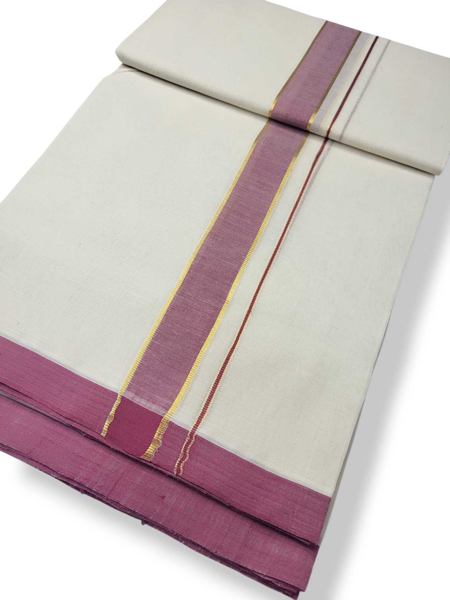 Kerala Balaramapuram Pure Cotton Handloom Mundu/Dhoti