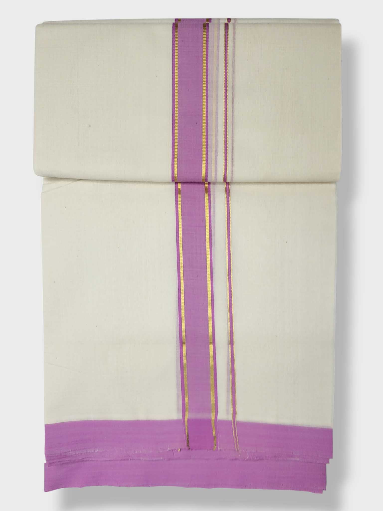 Kerala Balaramapuram Pure Cotton Handloom Mundu/Dhoti