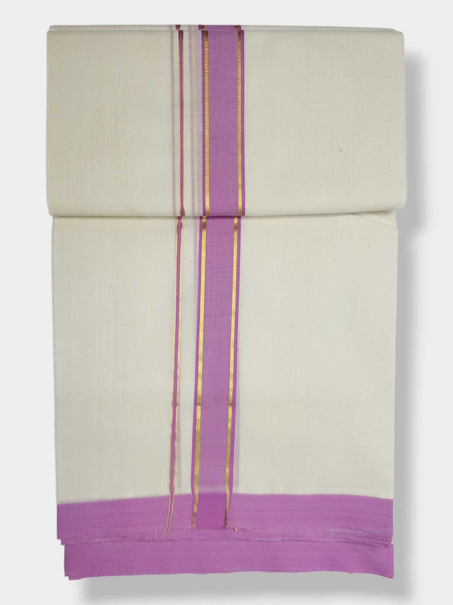Kerala Balaramapuram Pure Cotton Handloom Mundu/Dhoti