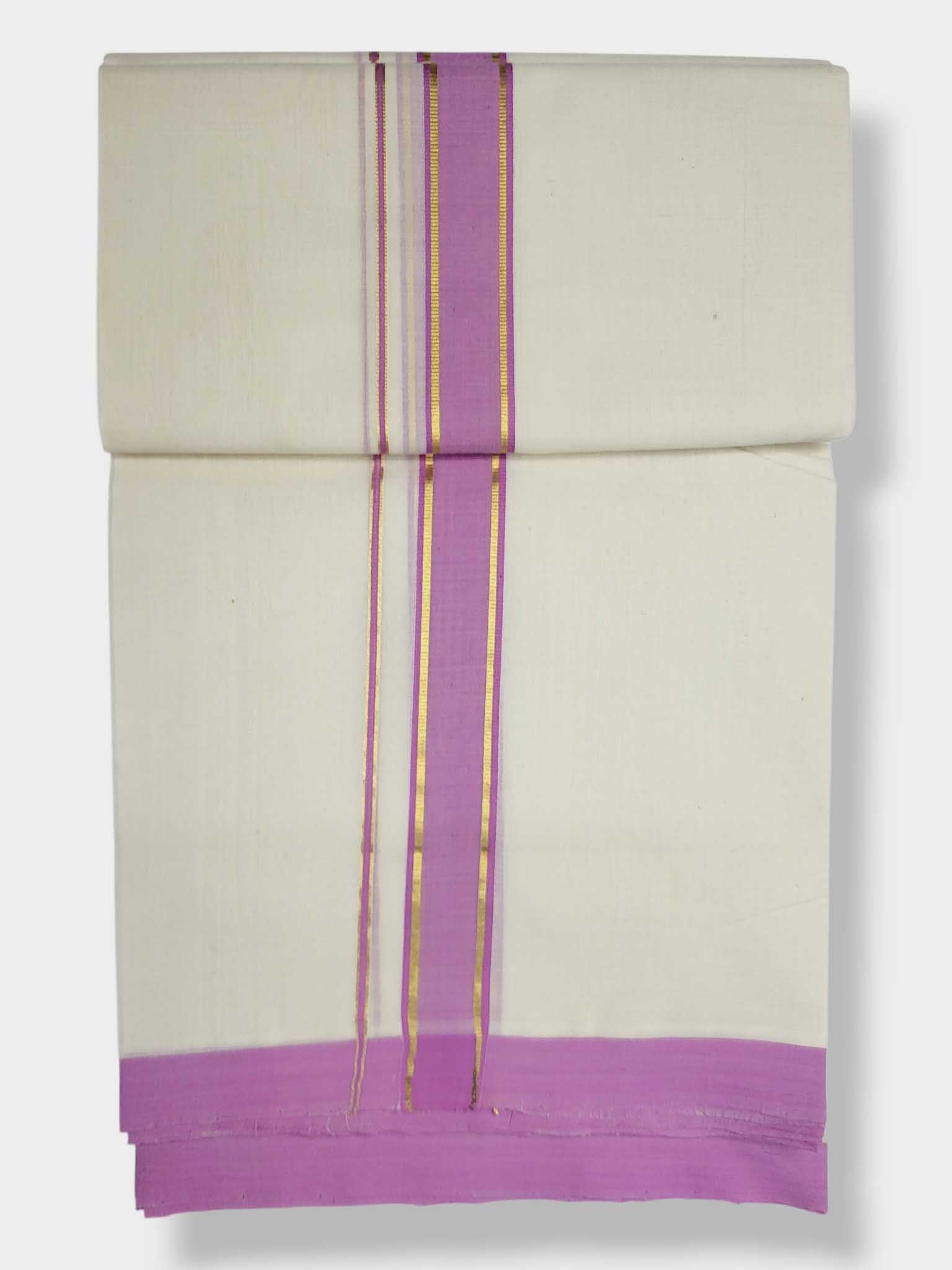 Kerala Balaramapuram Pure Cotton Handloom Mundu/Dhoti