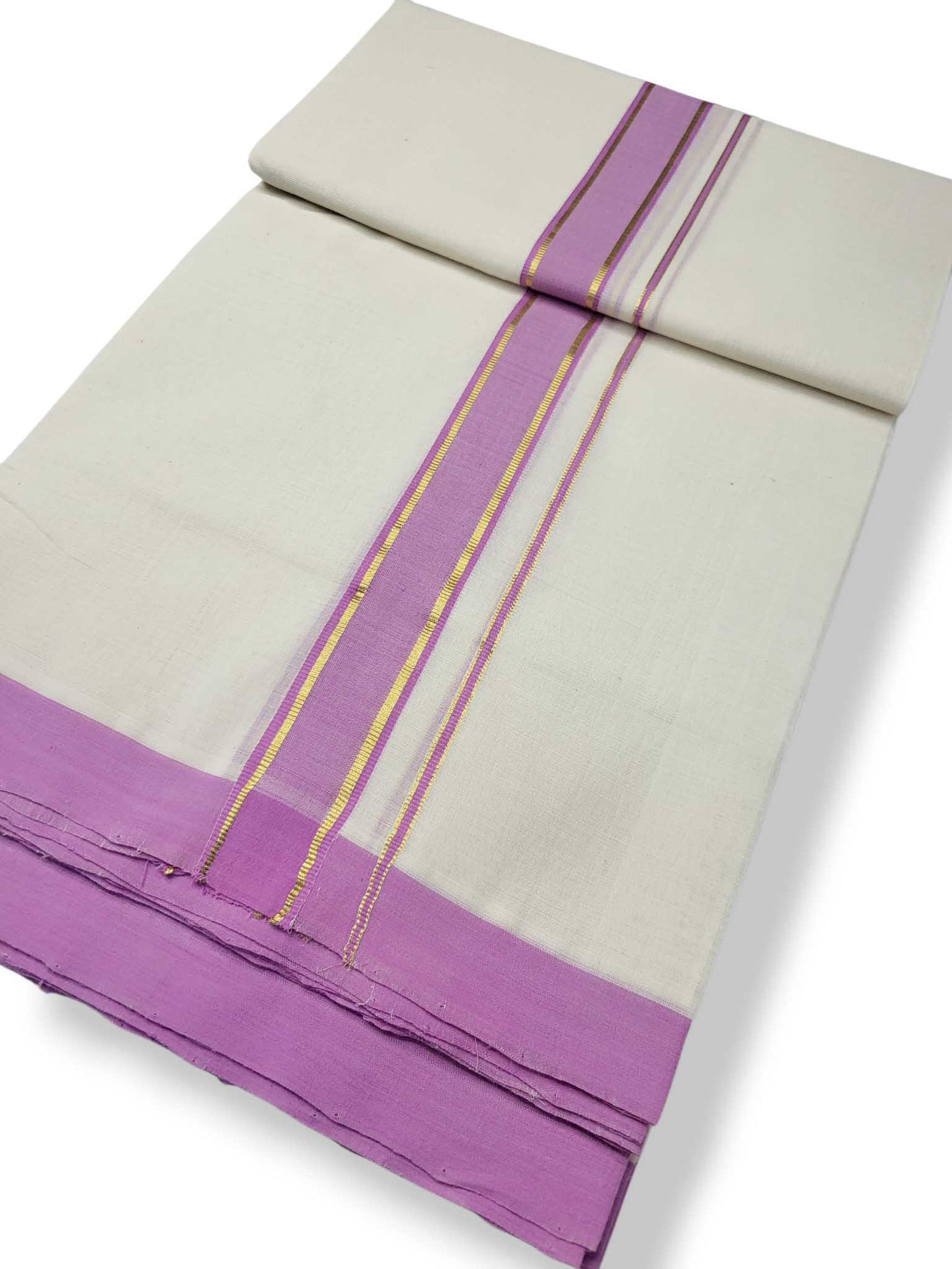 Kerala Balaramapuram Pure Cotton Handloom Mundu/Dhoti