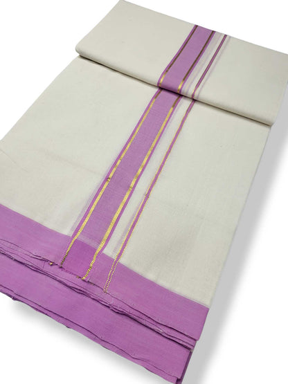 Kerala Balaramapuram Pure Cotton Handloom Mundu/Dhoti