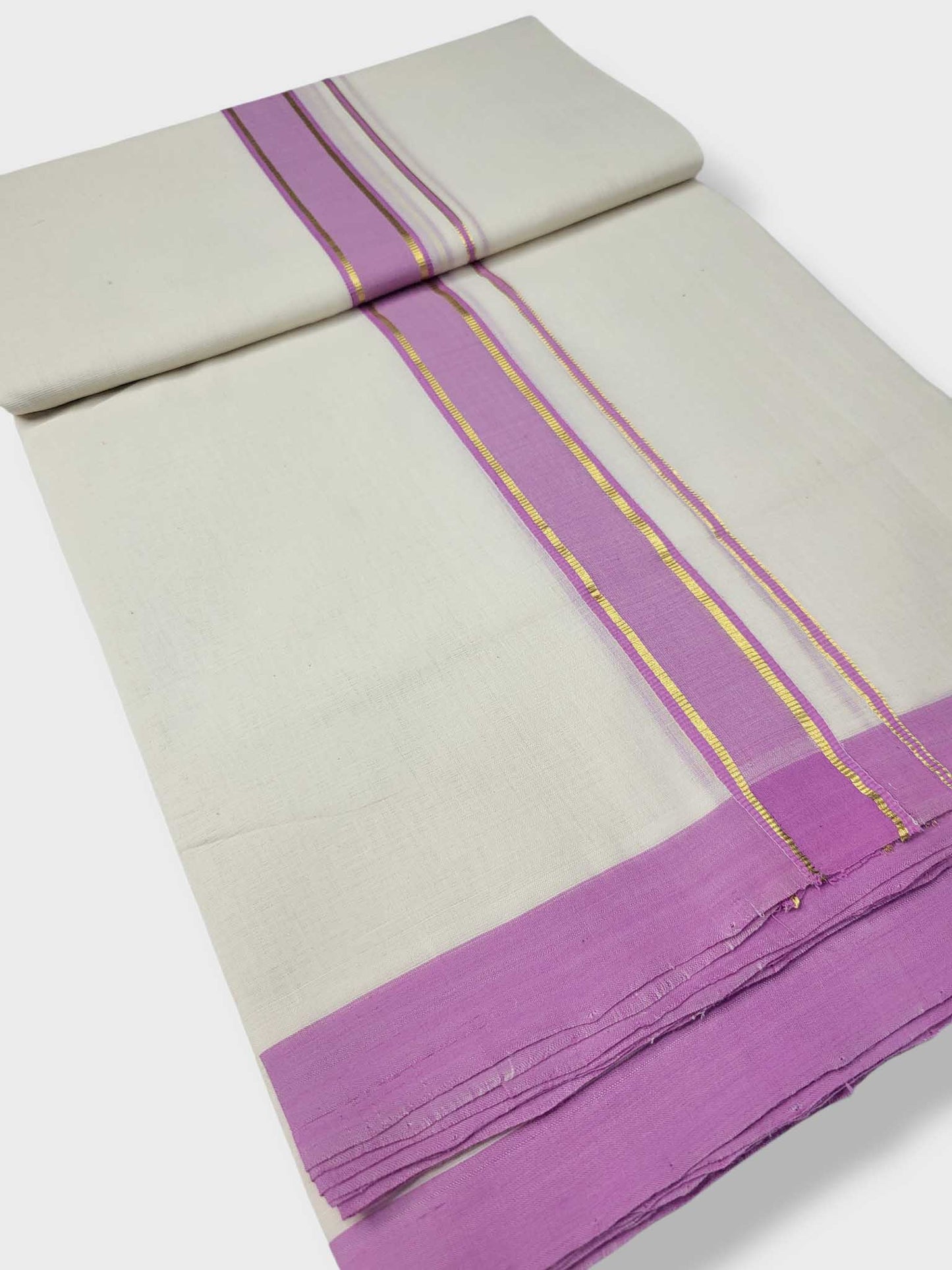 Kerala Balaramapuram Pure Cotton Handloom Mundu/Dhoti