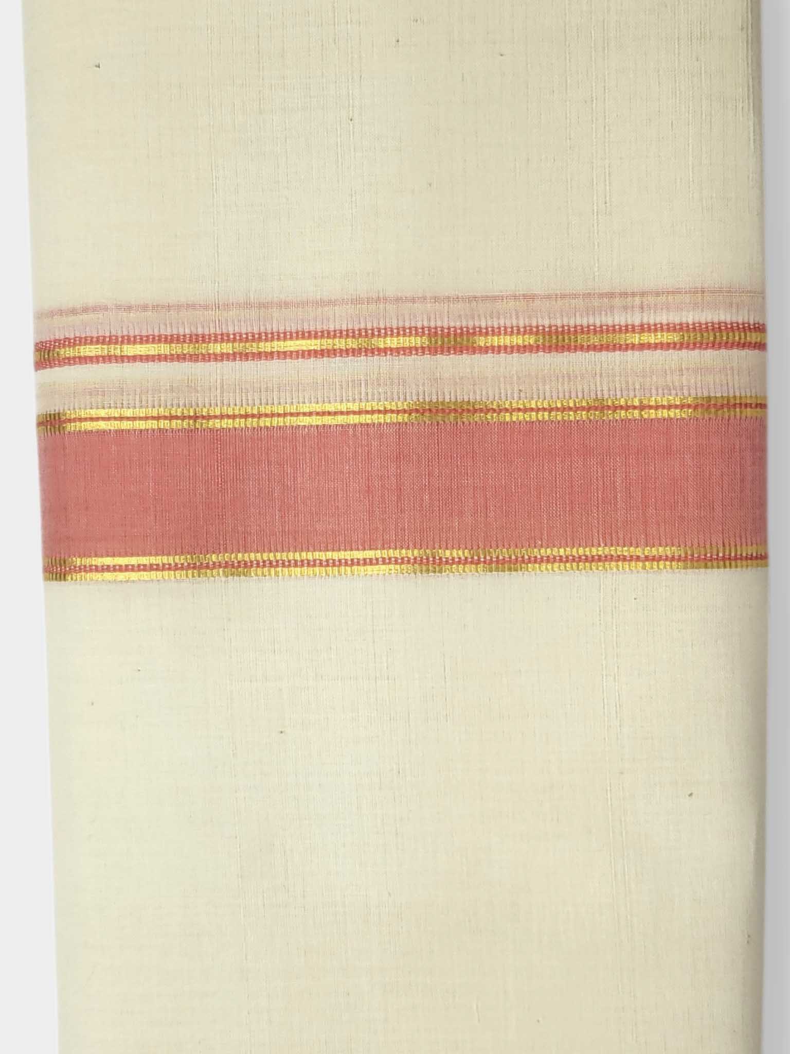 Kerala Balaramapuram Pure Cotton Handloom Mundu/Dhoti