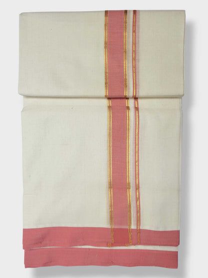 Kerala Balaramapuram Pure Cotton Handloom Mundu/Dhoti