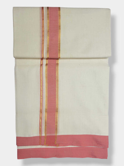 Kerala Balaramapuram Pure Cotton Handloom Mundu/Dhoti