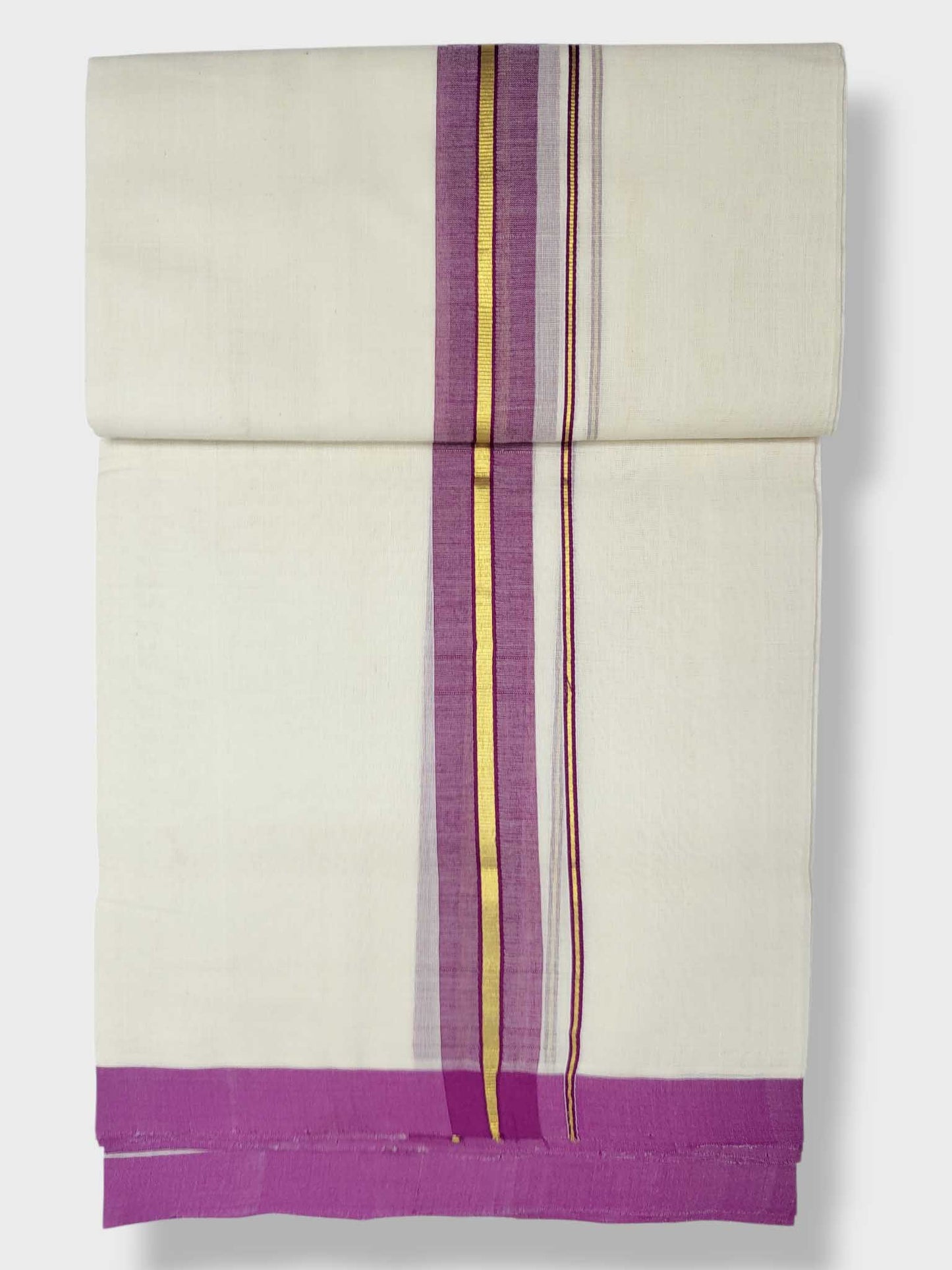 Kerala Balaramapuram Pure Cotton Handloom Mundu/Dhoti