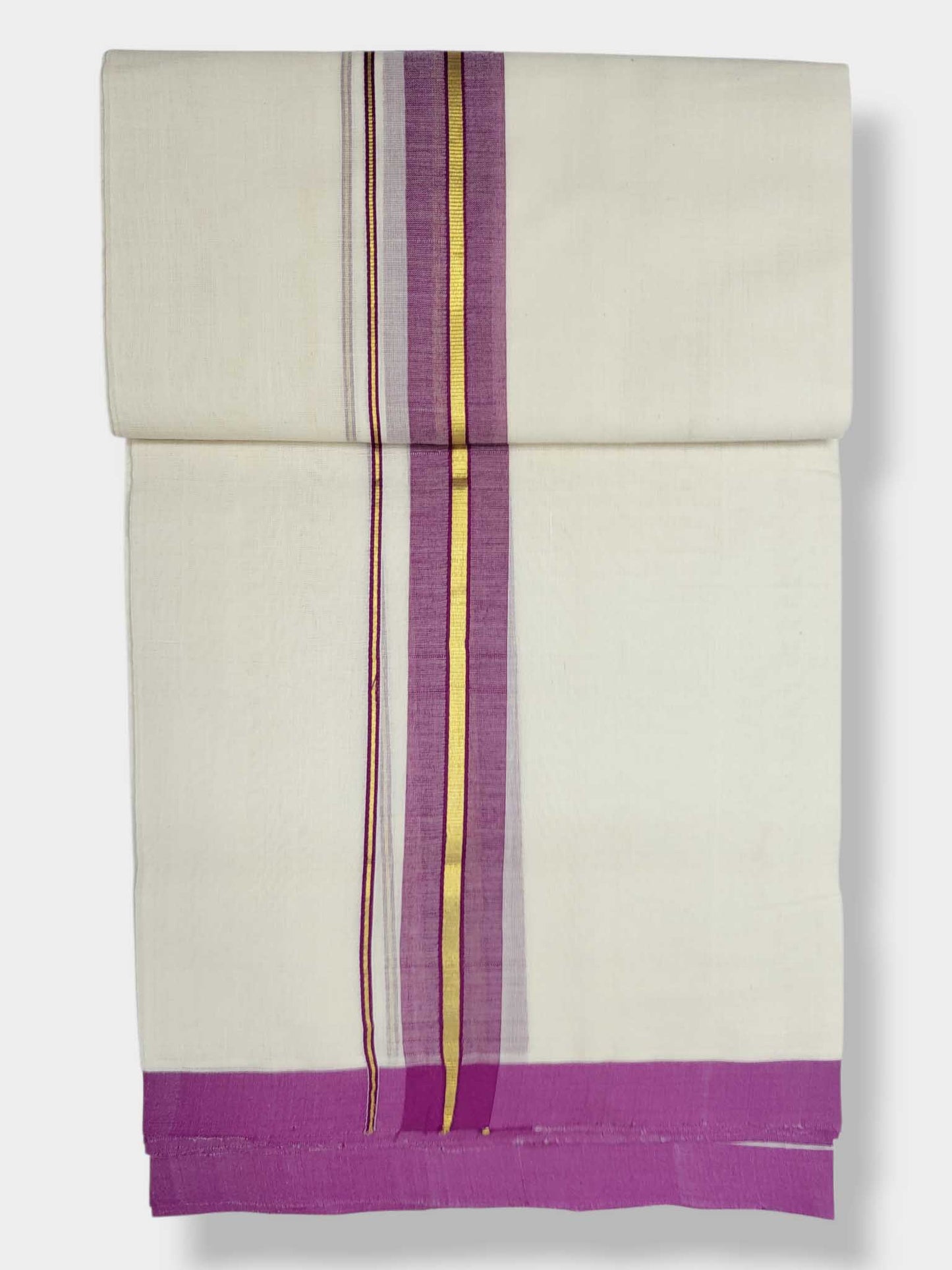 Kerala Balaramapuram Pure Cotton Handloom Mundu/Dhoti