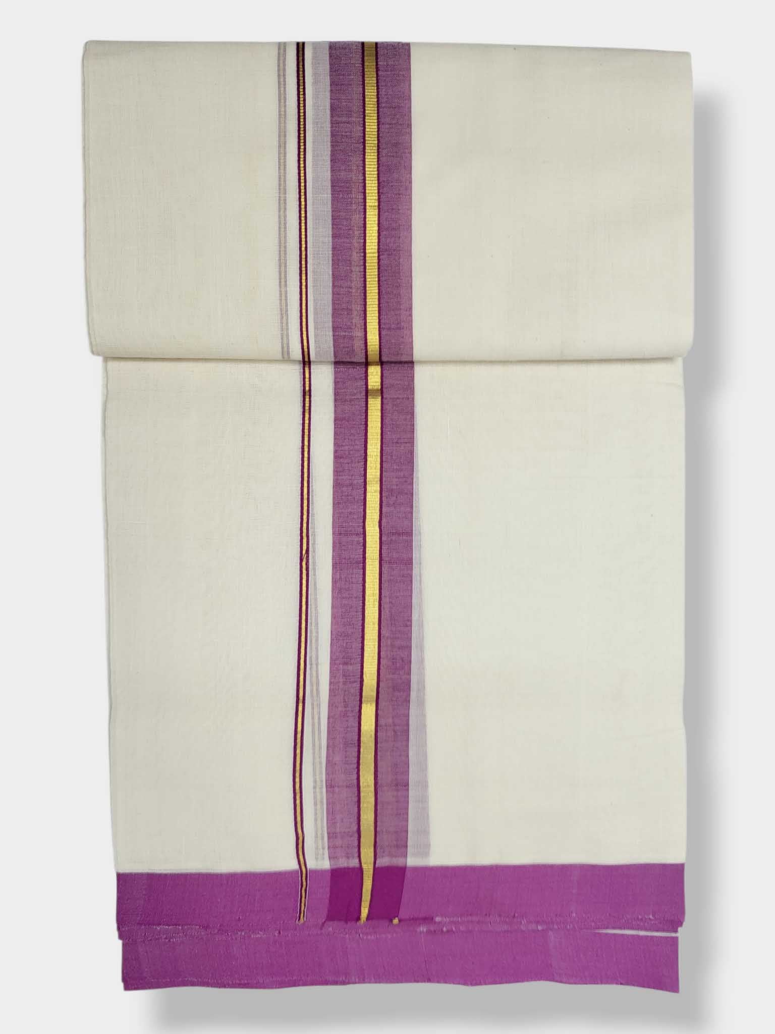 Kerala Balaramapuram Pure Cotton Handloom Mundu/Dhoti