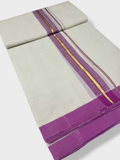 Kerala Balaramapuram Pure Cotton Handloom Mundu/Dhoti