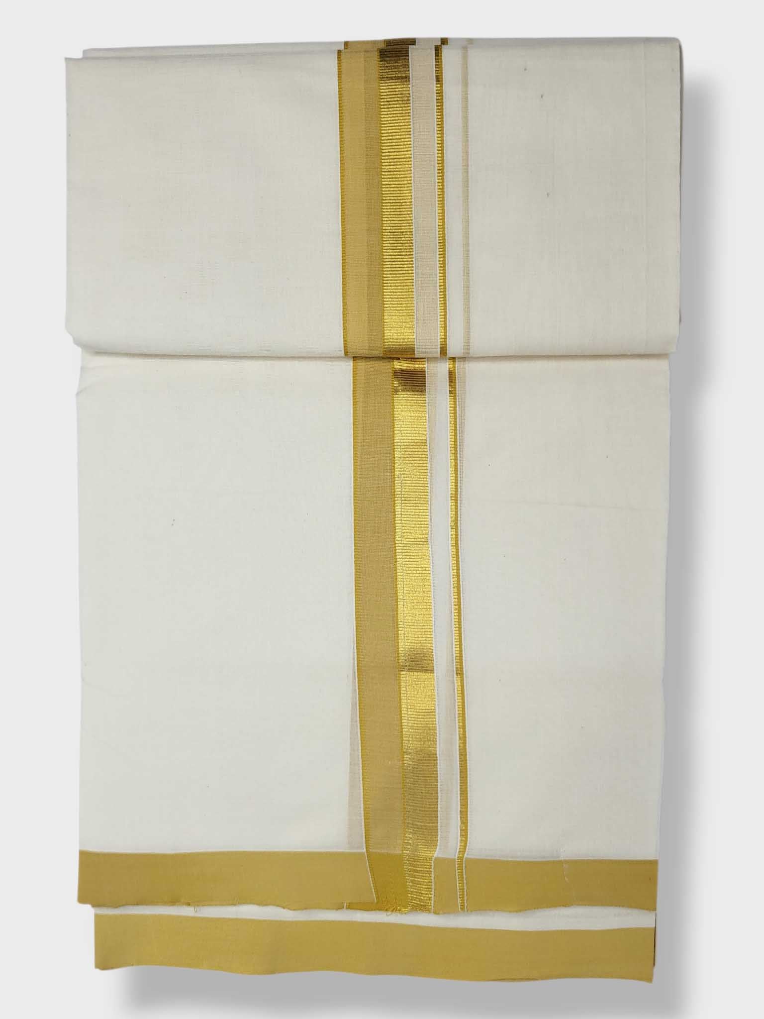 Kerala Balaramapuram Pure Cotton Handloom Mundu/Dhoti