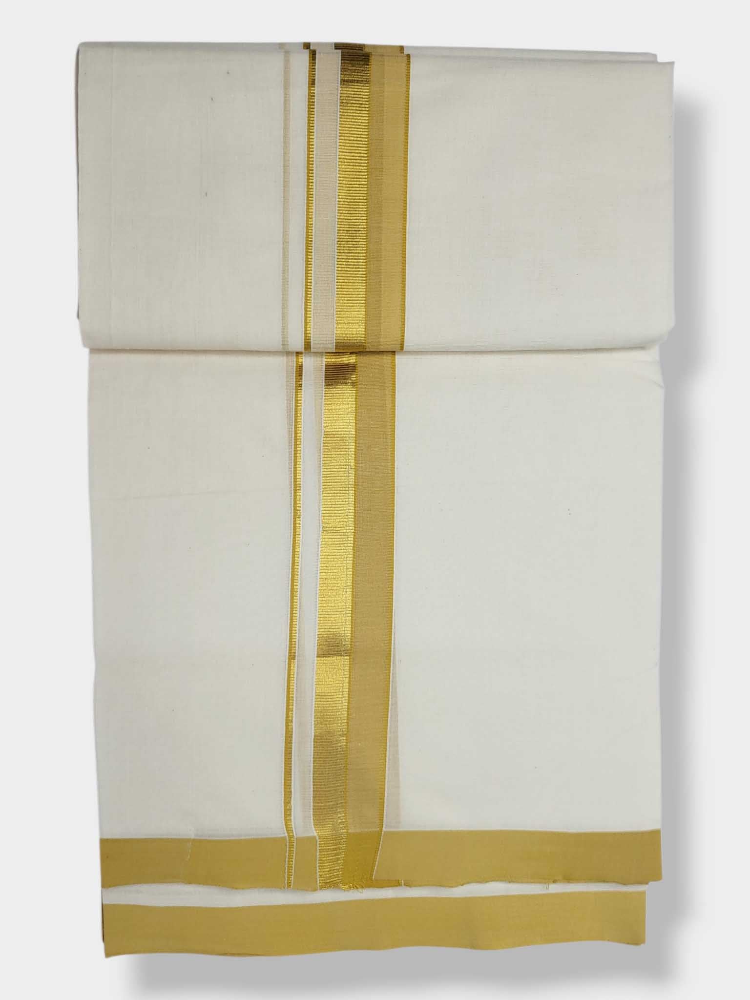 Kerala Balaramapuram Pure Cotton Handloom Mundu/Dhoti