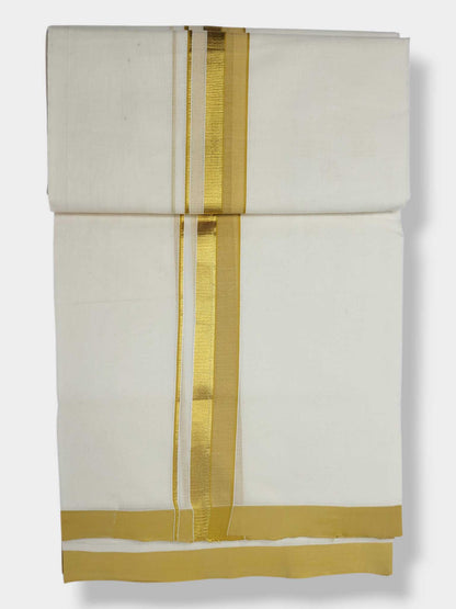 Kerala Balaramapuram Pure Cotton Handloom Mundu/Dhoti