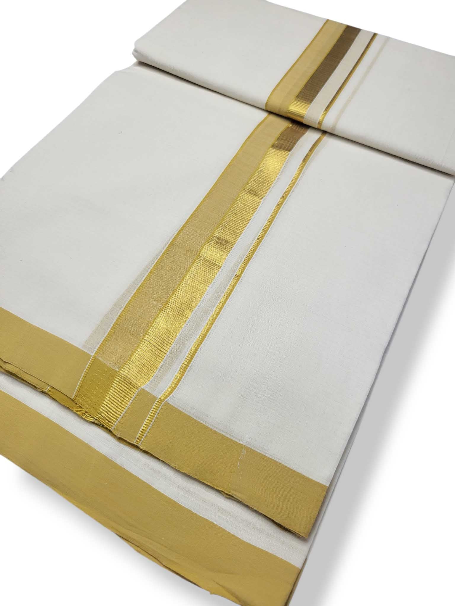 Kerala Balaramapuram Pure Cotton Handloom Mundu/Dhoti