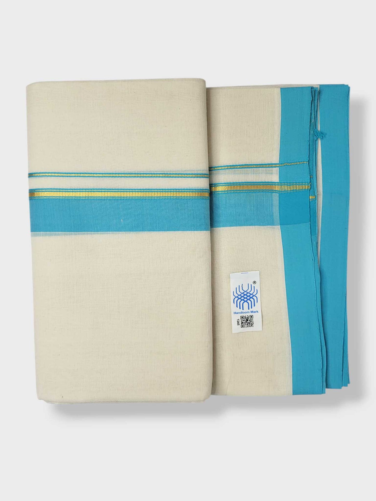 Kerala Balaramapuram Pure Cotton Handloom Mundu/Dhoti