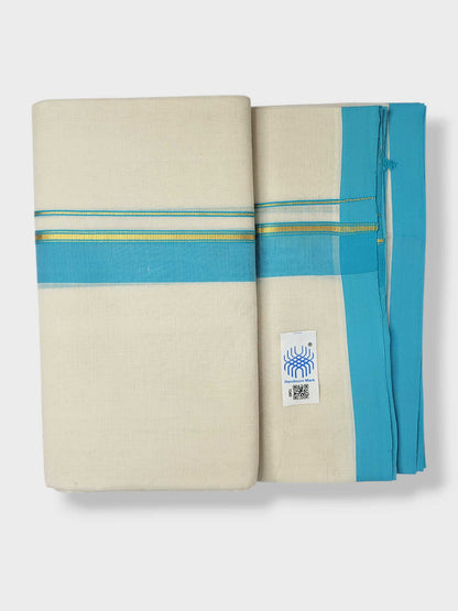 Kerala Balaramapuram Pure Cotton Handloom Mundu/Dhoti