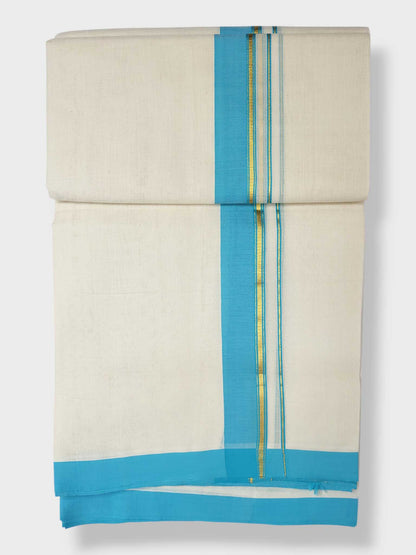 Kerala Balaramapuram Pure Cotton Handloom Mundu/Dhoti