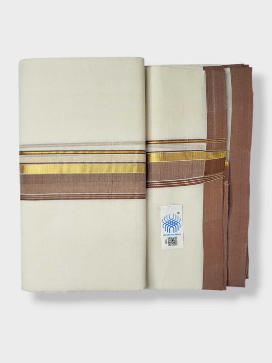 Kerala Balaramapuram Pure Cotton Handloom Mundu/Dhoti