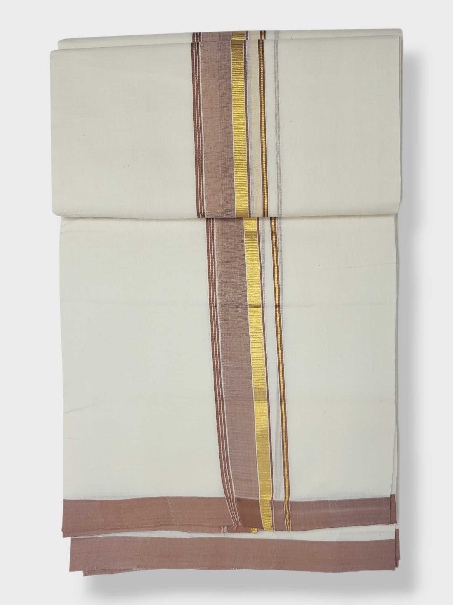 Kerala Balaramapuram Pure Cotton Handloom Mundu/Dhoti