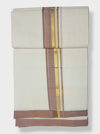 Kerala Balaramapuram Pure Cotton Handloom Mundu/Dhoti