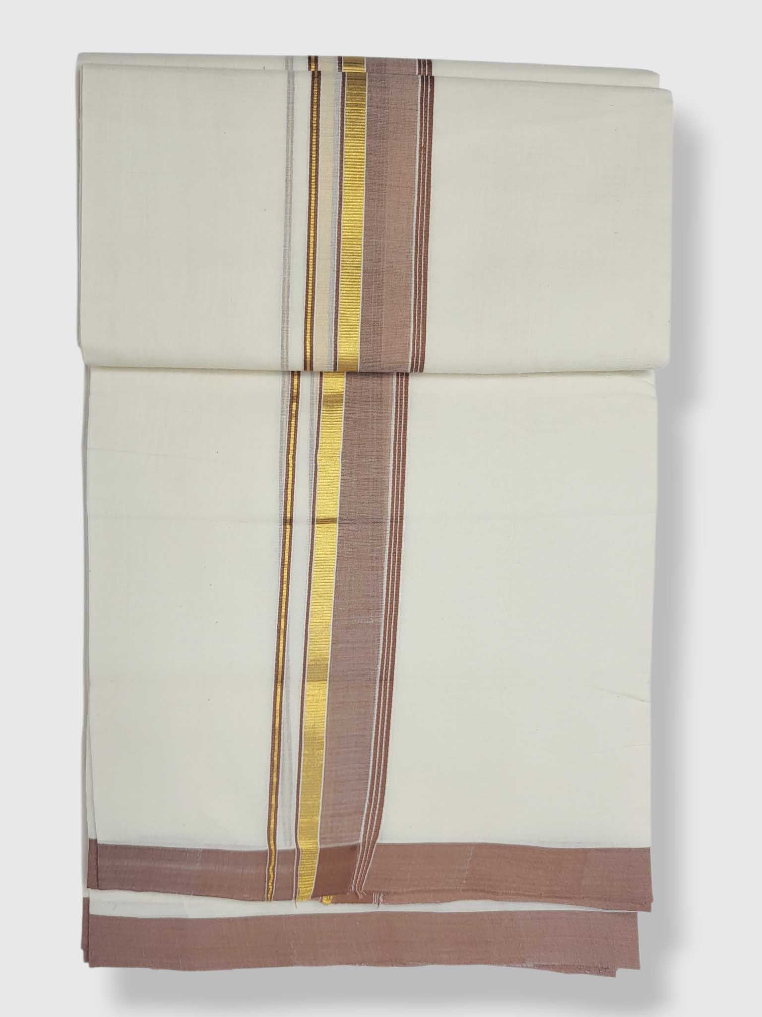 Kerala Balaramapuram Pure Cotton Handloom Mundu/Dhoti
