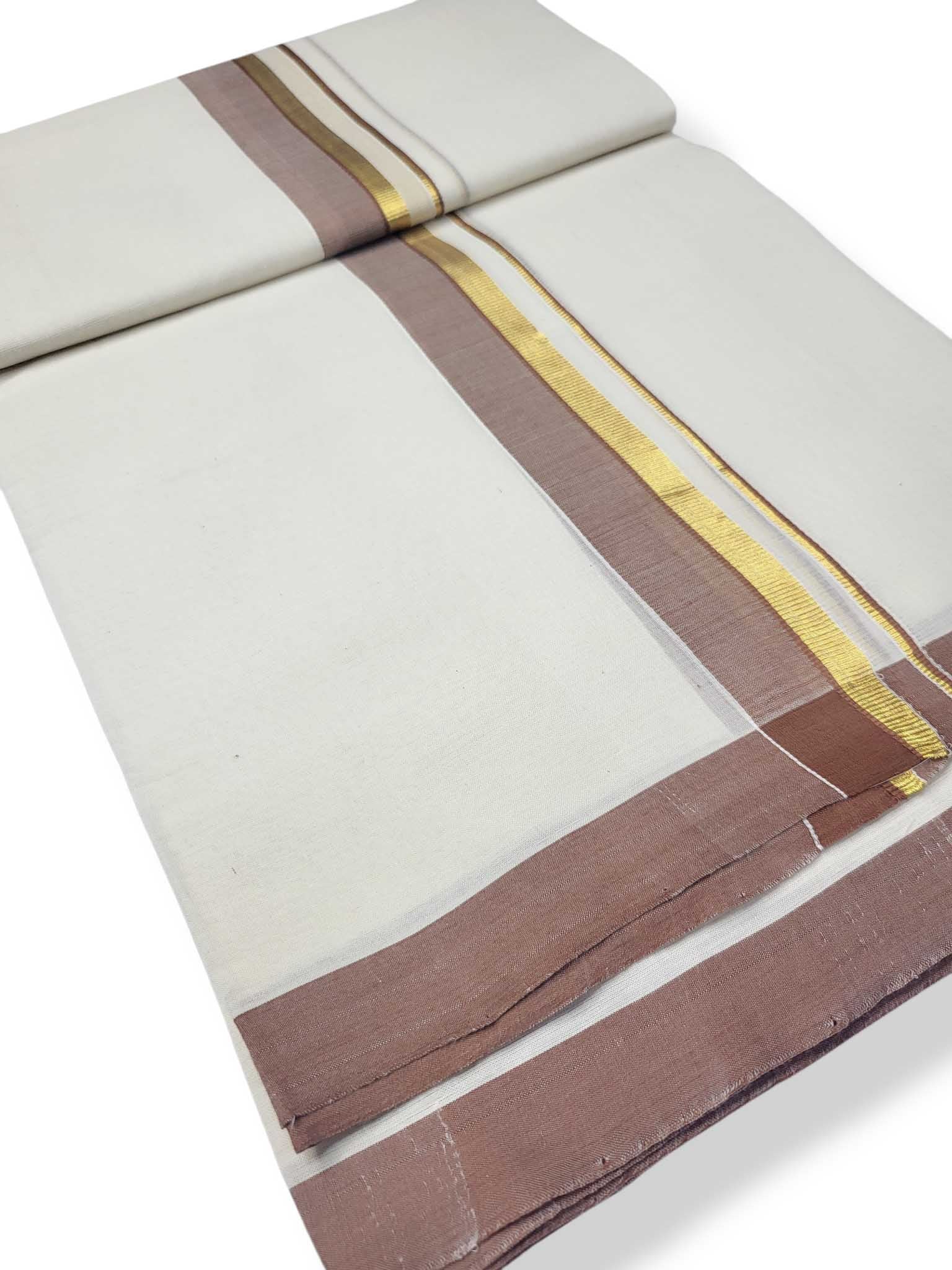 Kerala Balaramapuram Pure Cotton Handloom Mundu/Dhoti