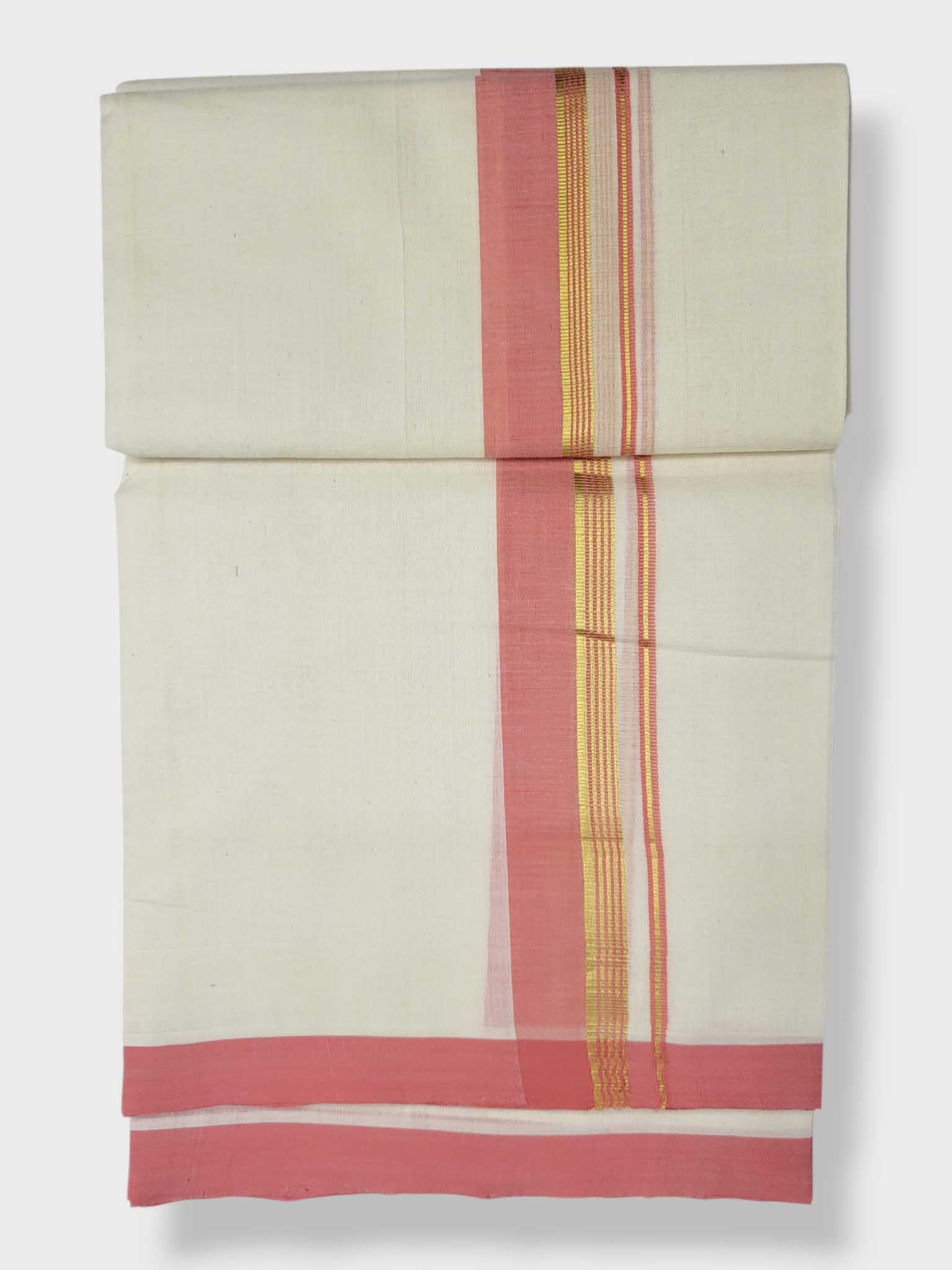 Kerala Balaramapuram Pure Cotton Handloom Mundu/Dhoti