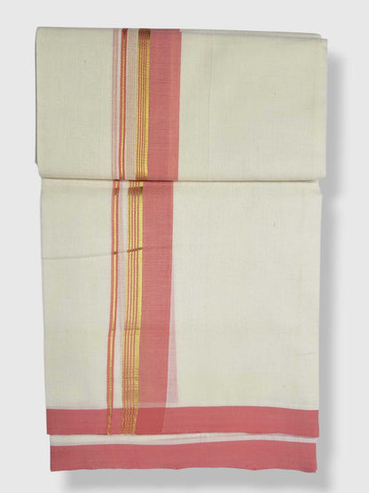 Kerala Balaramapuram Pure Cotton Handloom Mundu/Dhoti