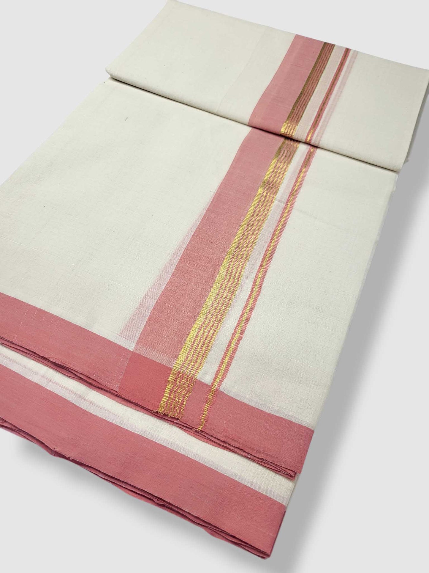 Kerala Balaramapuram Pure Cotton Handloom Mundu/Dhoti
