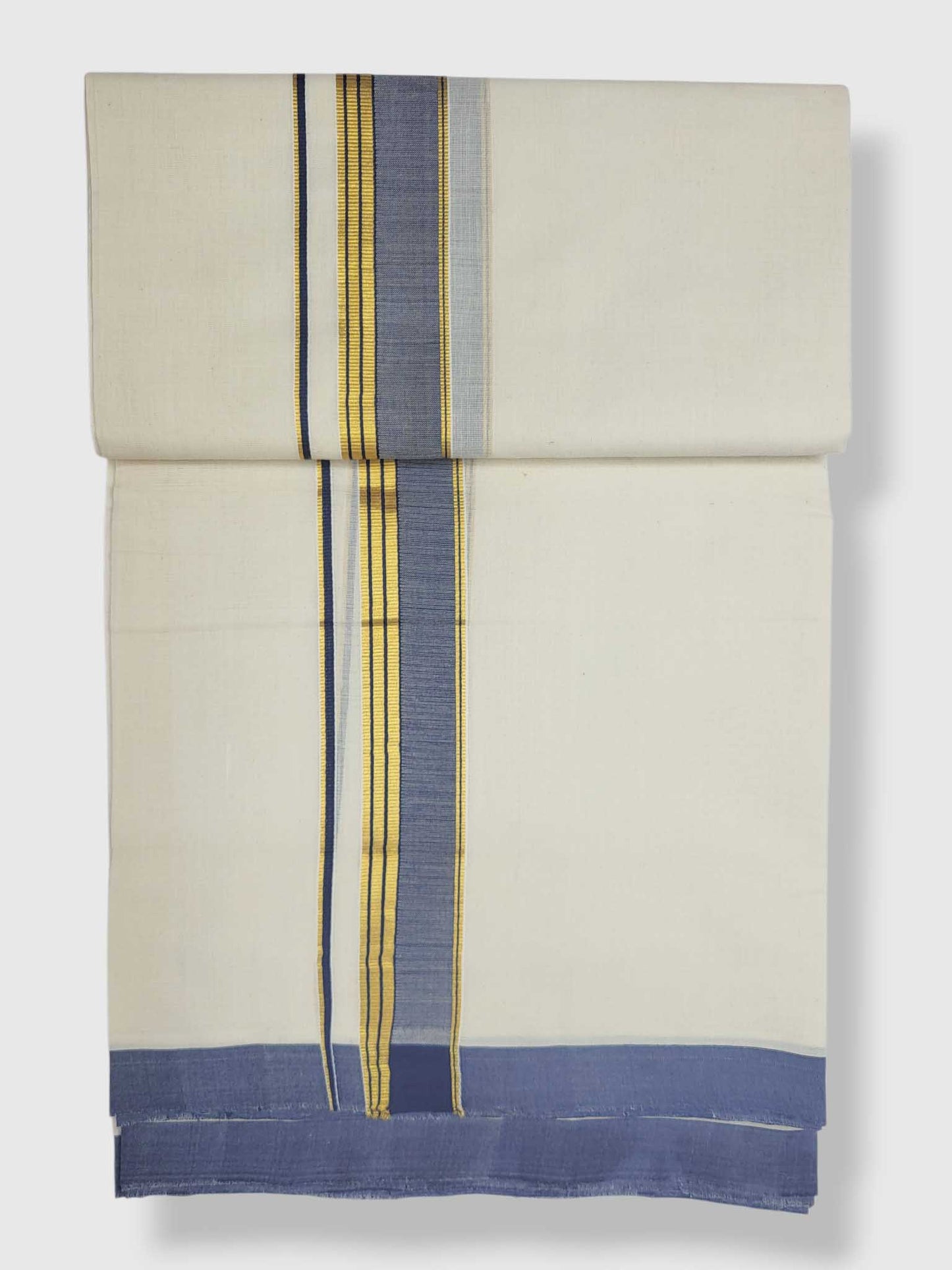 Kerala Balaramapuram Pure Cotton Handloom Mundu/Dhoti
