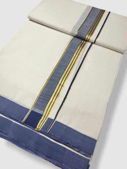 Kerala Balaramapuram Pure Cotton Handloom Mundu/Dhoti