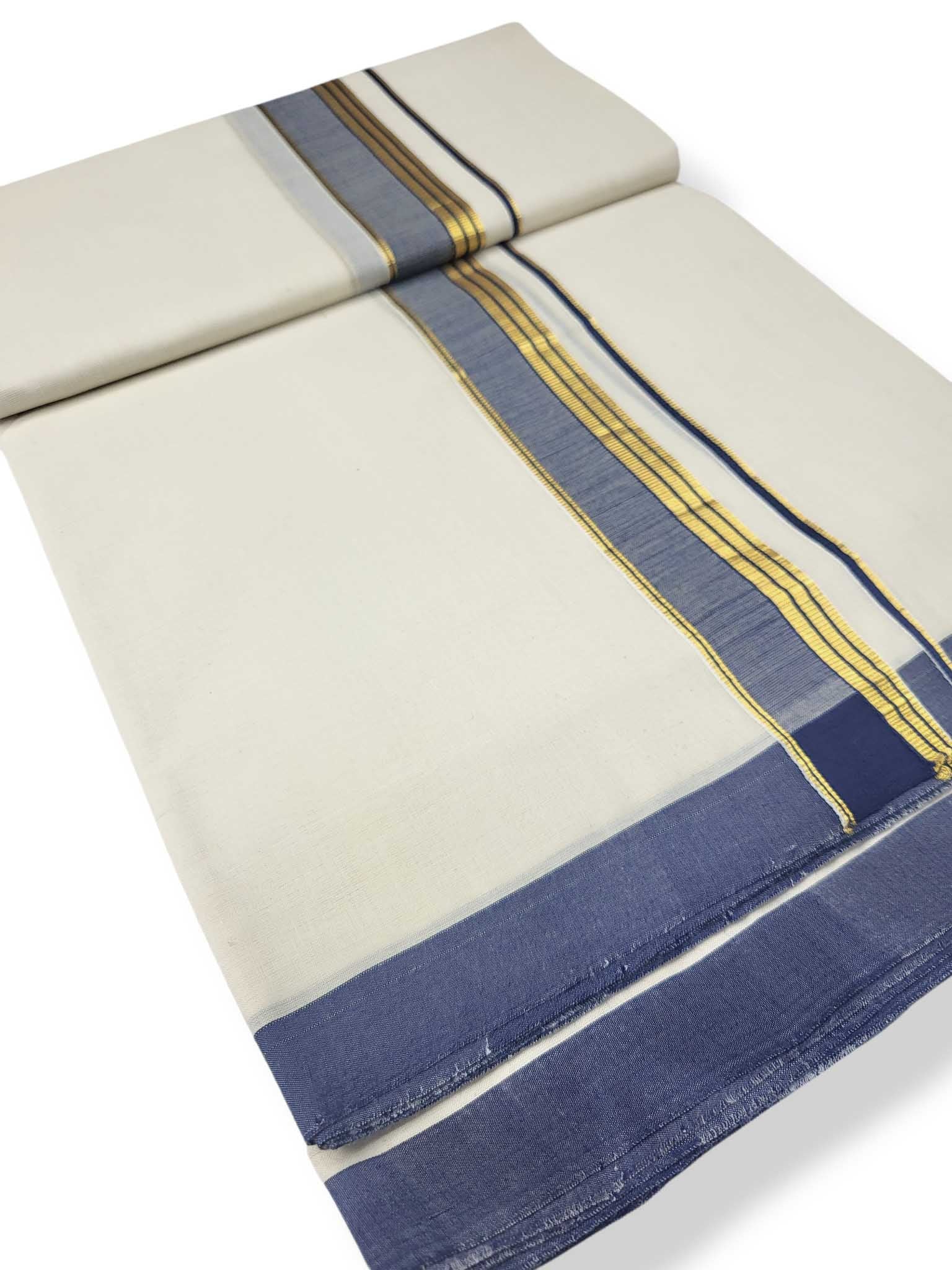 Kerala Balaramapuram Pure Cotton Handloom Mundu/Dhoti