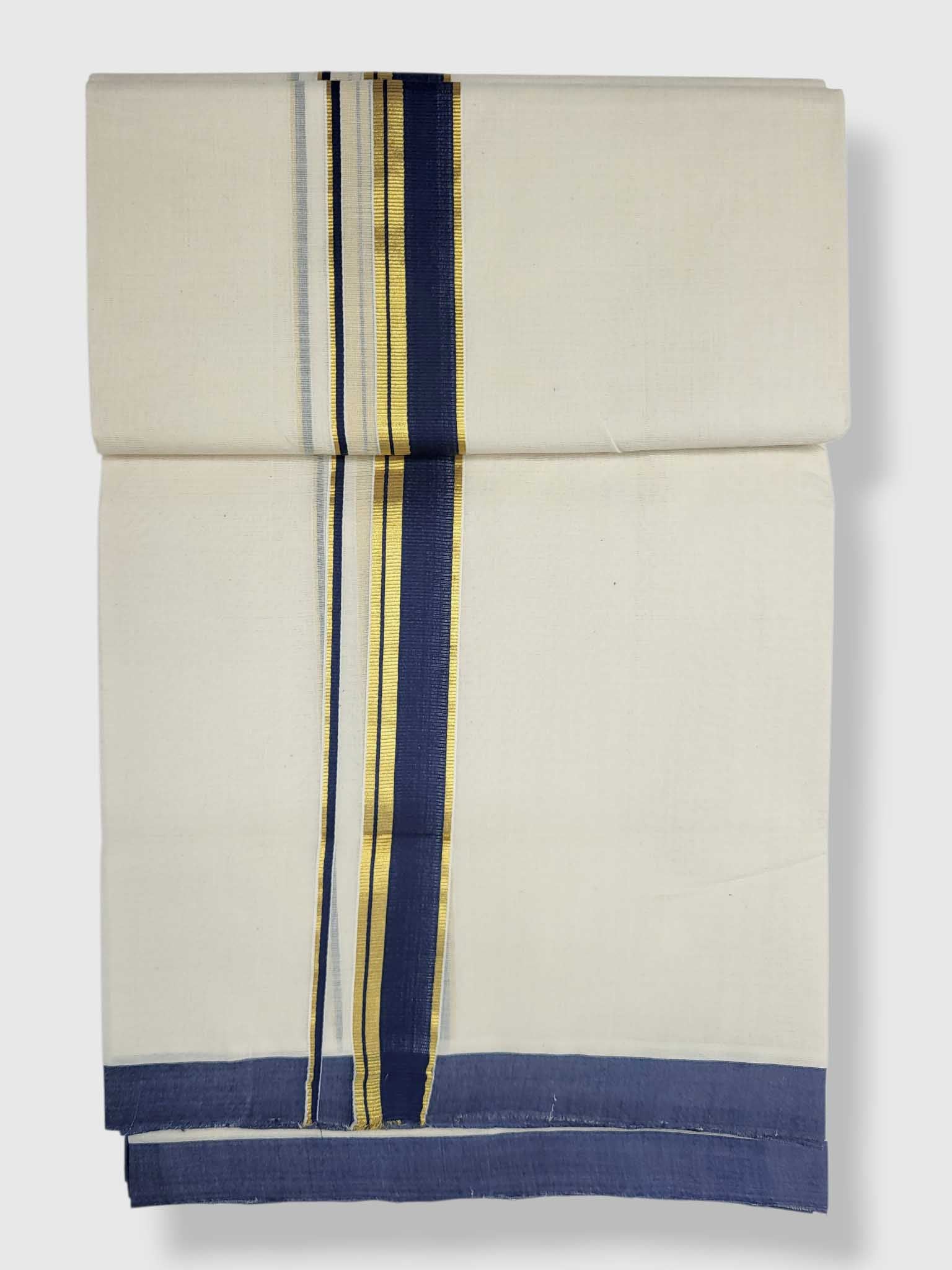 Kerala Balaramapuram Pure Cotton Handloom Mundu/Dhoti