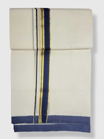Kerala Balaramapuram Pure Cotton Handloom Mundu/Dhoti