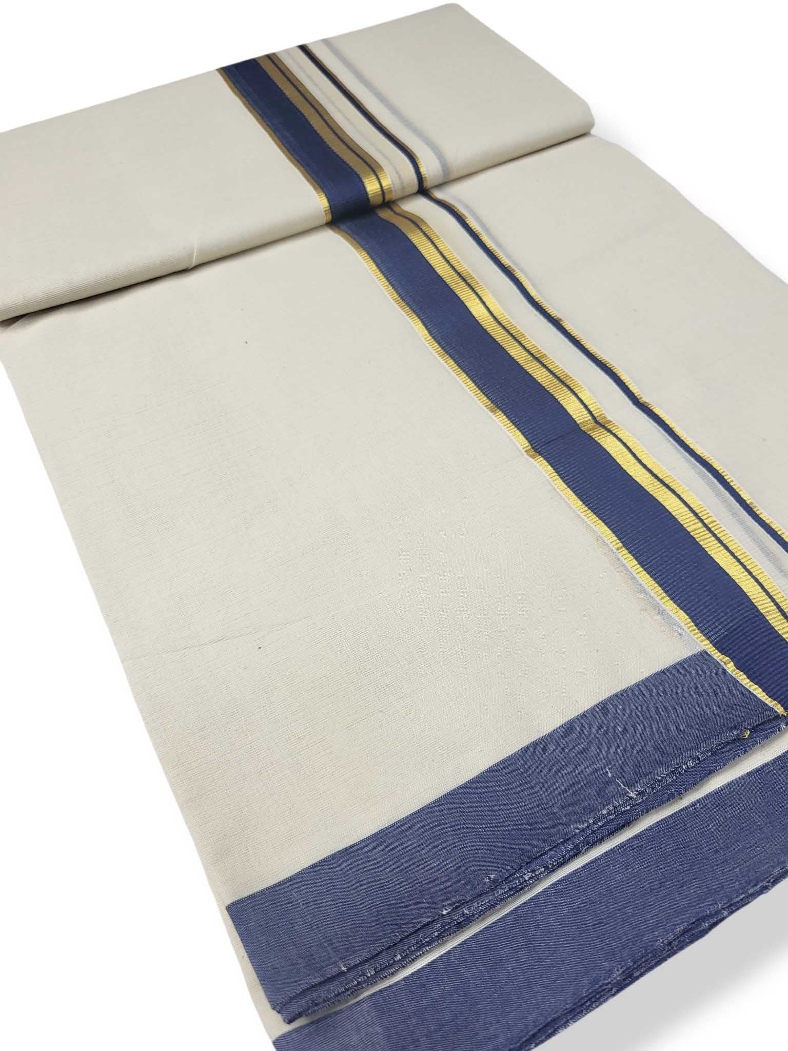 Kerala Balaramapuram Pure Cotton Handloom Mundu/Dhoti