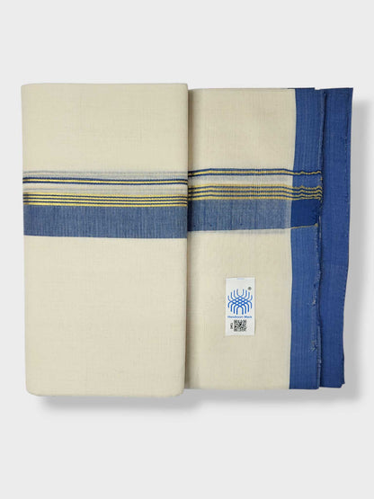 Kerala Balaramapuram Pure Cotton Handloom Mundu/Dhoti