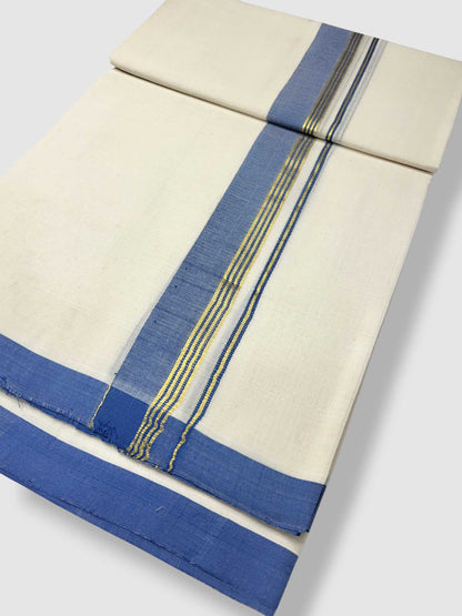 Kerala Balaramapuram Pure Cotton Handloom Mundu/Dhoti